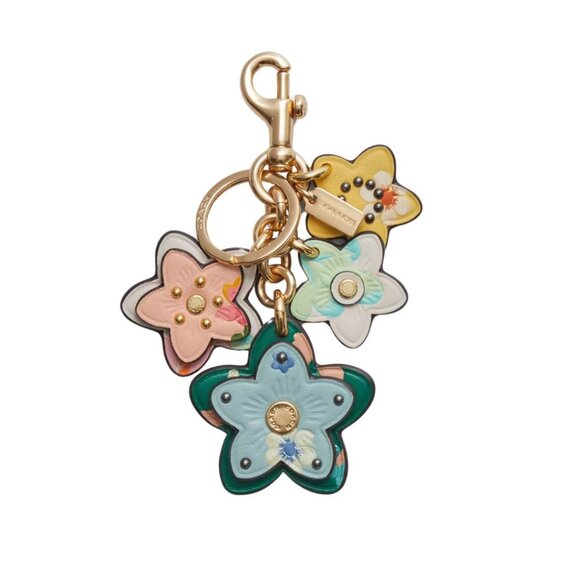 Coach Mystical Floral Wildflower Cluster Bag Charm - Multi Color - Picture 1 of 6